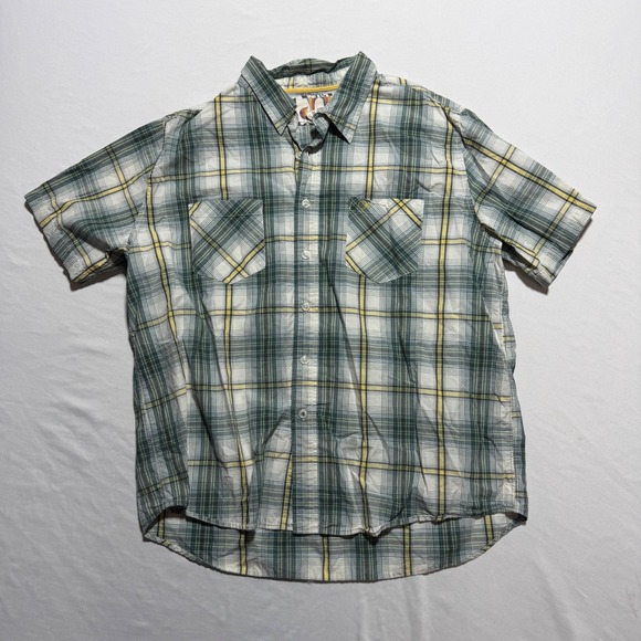 Ocean Pacific Other - OP Ocean Pacific Mens XL Green Plaid Short Sleeve Button Up Shirt